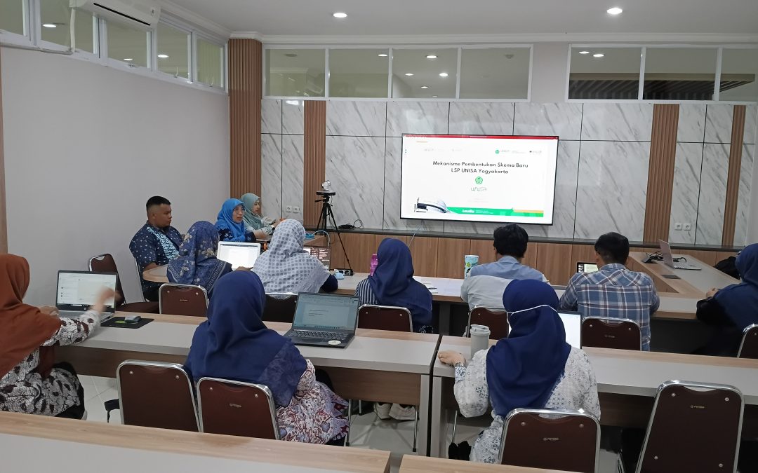 LSP UNISA Yogyakarta dan Program Studi Gelar Forum Konsolidasi untuk Penjajagan Skema Sertifikasi Baru