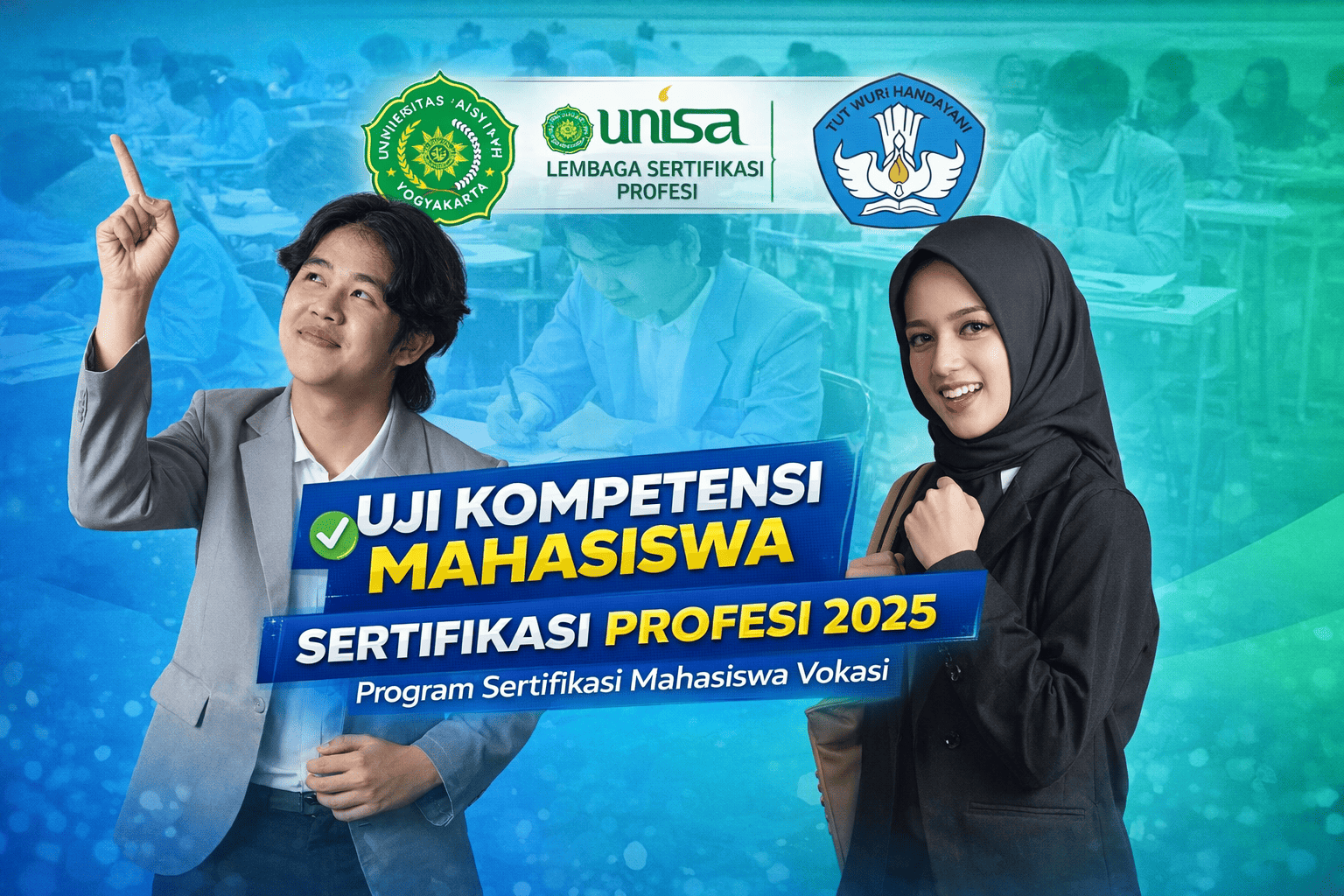 Dokumentasi Pelaksanaan Uji Kompetensi Mahasiswa Vokasi UNISA Yogyakarta dalam Program Hibah Kemendiktisaintek 2025